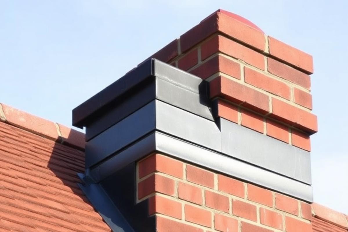 Chimney re-point and new lead flashing
